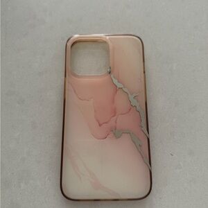 Marble Design Phone Case - Pink and Cream